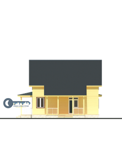 ДЖ-01 ГАБАРИТНЫЕ РАЗМЕРЫ: (10Х7,5М) 1,5 ЭТАЖА, ОБЩАЯ ПЛОЩАДЬ: 191М²
