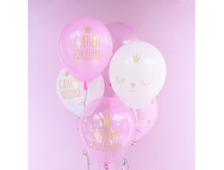 Гелиевые шары С Днем Рождения Котики принцесы