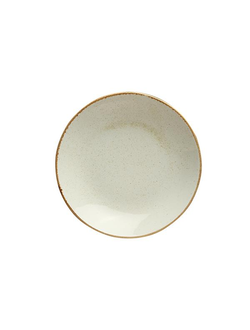 Тарелка глубокая 30 см фарфор цвет бежевый