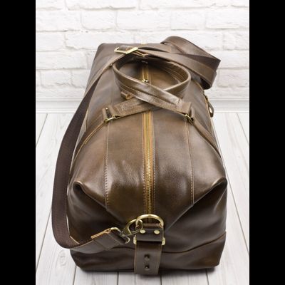 Кожаная дорожная сумка Avellino Premium brown (арт. 
4039-63)