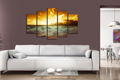 Модульная картина "Красное море"