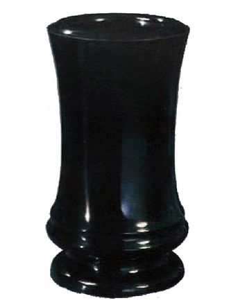 Черная гранитная ваза для цветов