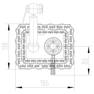 Смеситель для биде Jasmine  LM6619ORB