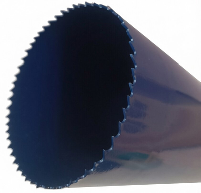 Биметаллическая коронка 121 мм глубина  200 мм и переходник на резьбу 1 1/4