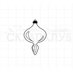 Штамп новогодняя игрушка елочный шар