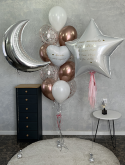 Шары на выписку Мы тебя очень ждали (для девочки)