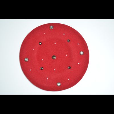 Красный фетровый берет Vizio Визио Италия 3633