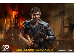 ПОМЯТ УГОЛОК - Безумный Макс, Макс Рокатански (Мел Гибсон, "Mad Max") - КОЛЛЕКЦИОННАЯ ФИГУРКА 1/6 Wasteland Gladiator (PT0001) - Premier Toys
