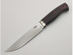 Нож Длинный Джек Эксперт N690 красно-черная микарта