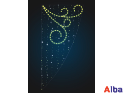 Светодиодная консоль Штора с узором