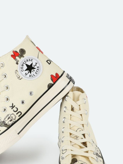 Кеды Converse Mickey Mouse (Конверс Микки Маус) белые высокие