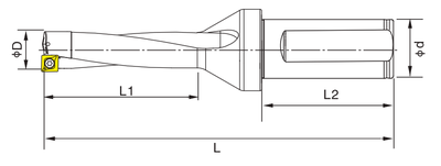 Корпус сверла 29х145х236х32 5xD TOTIME ZD05-29.0-XP32-SP09-02