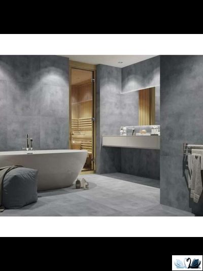 Керамогранит Zerde Tile Concrete anthracite 60х60 см матовый