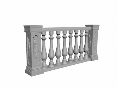 прямая уличная балюстрада