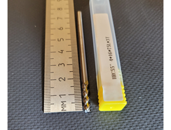 Фреза 4 мм HRC55 твердосплавная удлиненная 3-х зубая по цветному металлу 14/75 мм