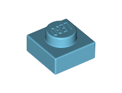 Plate 1 x 1, Medium Azure (3024 / 6013827 / 6097493)