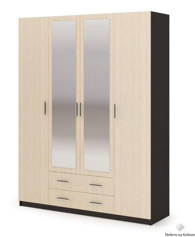 Гармония ШК 602 М Шкаф 4-х дверный Венге/Белфорт