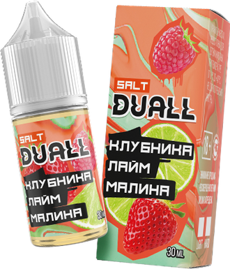 DUALL SALT (STRONG) 30ml - КЛУБНИКА / ЛАЙМ / МАЛИНА