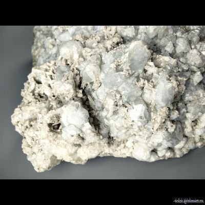 Датолит, друза кристаллов с кристаллами кварца. Россия. 440*400*150мм