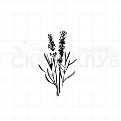 Штамп винтажный веточки лаванды
