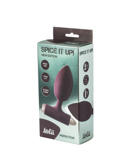 АНАЛЬНАЯ ПРОБКА С ВИБРАЦИЕЙ SPICE IT UP NEW EDITION PERFECTION WINE RED 8014-03LOLA