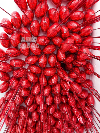 Стена из множества красных гелиевых сердец с золотыми буквами I Love You Троицк Новая Москва