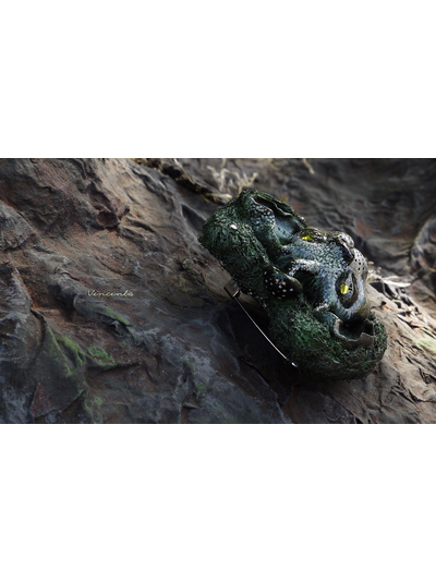 Сказочная брошь "Лесной КотоРог" в виде фэнтезийного кота-единорога из рода Лесных Хранителей