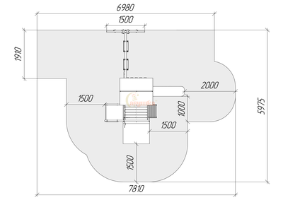 Детская площадка Савушка TooSun 3 с песочницей