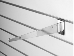 K009 Кронштейн под полку на экономпанель хром 205 мм