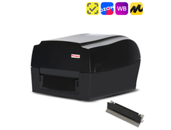 Термотрансферный принтер этикеток MERTECH TLP300 TERRA NOVA USB, RS232, Ethernet Black с отделителем