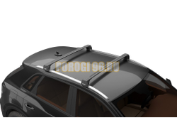 Багажник на крышу автомобиля LUX SCOUT-2 черный для Chery Tiggo 7 I 2016-2020 на интегрированные рейлинги