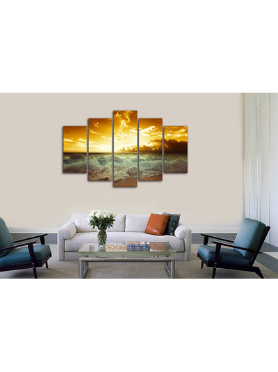 Модульная картина "Красное море"