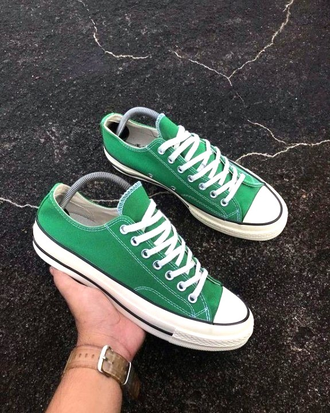 Converse all green on sale