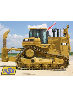 Стекло дверное на Cat D9R, Cat D10R, Cat D11R