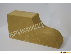 Кирпич облицовочный "Карниз большой". Желтый. Кирпичный завод Брик Филд