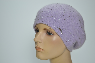 Лиловый берет Италия Визио 1350 осень зима 2024 2025