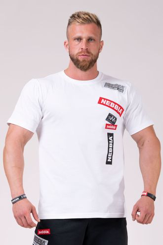 Футболка NEBBIA Labels T-shirt 171 Белая