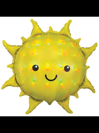 Фольгированный шар с гелием "Солнышко" перламутр 68*68