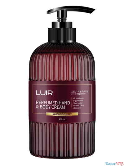 Парфюмированный крем для рук и тела LUIR cherry 400 мл.