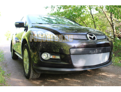 Защита радиатора Mazda CX-7 2006-2009 chrome верх