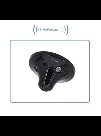 Потолочная - настенная WiFi/LAN видеокамера панорамная с DVR, Full HD 3 Mp (VRcam)
