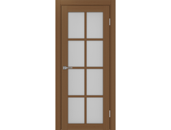Межкомнатная дверь "Турин-541" орех (стекло сатинато)
