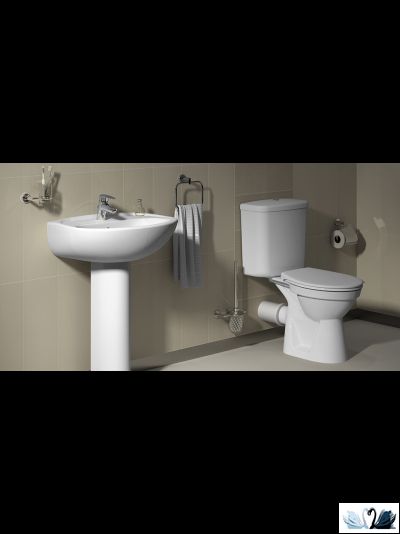 Раковина Vitra Normus 9600B003-7650, 55x42 см, подвесная с пьедесталом