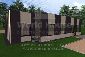 Проект коттеджа из керамического камня №36