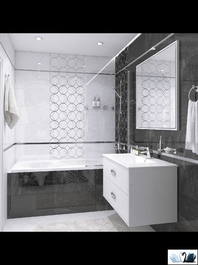 Плитка настенная Laparet Crystal белый 30 х 60 см