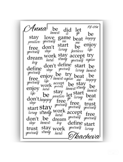 Слайдеры с надписями для ногтей TS-054