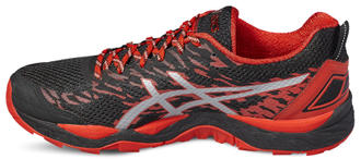 Кроссовки ASICS GEL-FUJITRABUCO 5 черный/красный/серый  T6J0N-9023  (Размеры: 7; 7,5; 10)