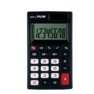 Настольный калькулятор Milan-150208KBL 8-разрядный (чёрно-красный)