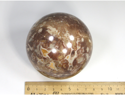 Шар Мрамор, Россия, Адыгея (78 мм, 672 г) №23413