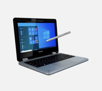 Ноутбук-трансформер 3-В-1 PRESTIGIO ECLIPTICA 116 C3: 11,6&quot;, 1920x1080, IPS, Intel Celeron N4100 1.1 ГГц, RAM 4 ГБ, SSD 128 ГБ, Intel UHD Graphics 600 , Wi-Fi, Windows 10 Professional